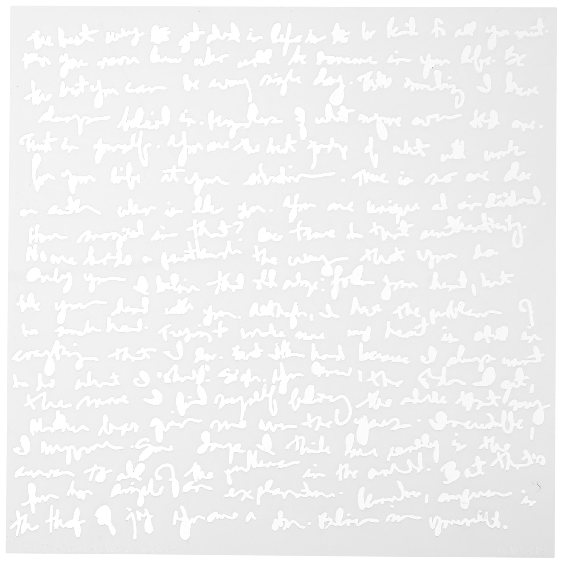 Crafters Workshop Plastic Template 6-inch x 6-inch Believe Script