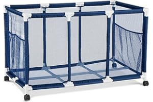 PALOS DESIGNS Rolling Pool Toy Storage Cart Bin 42 Inch Width x 26 Inch Height - Easier Height For Kids Reach