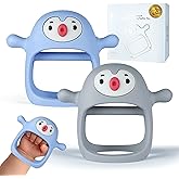 Smily Mia Baby Teething Toys for 0-6Months, Penguin Teethers for Babies 3-6Months | Hand Teether for 0-6M |Teething Mittens f