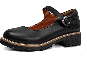 Sailimy Womens Mary Janes Saddle Oxford Uniform Dress School Shoes