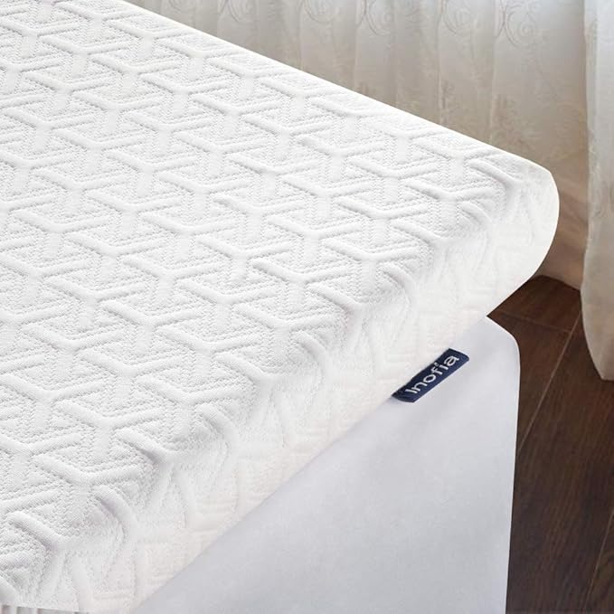 Inofia Mattress Topper, ECOGRREN 6CM Memory Foam Mattress Topper with