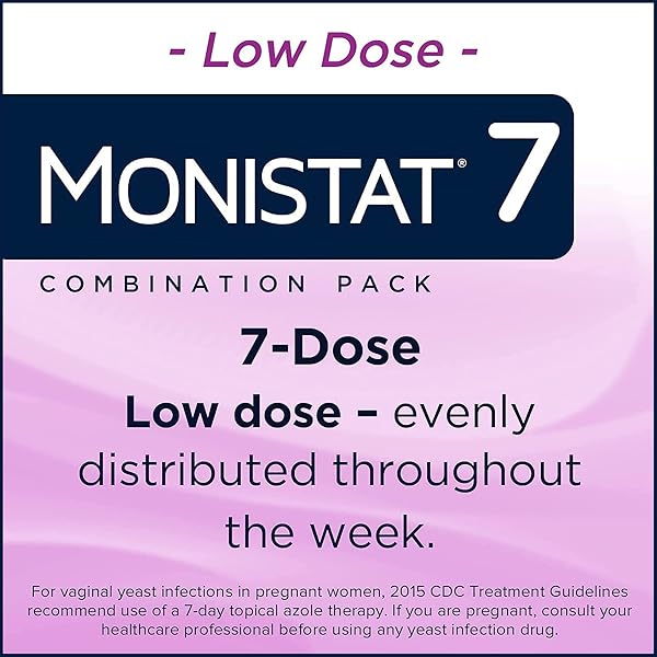 MONISTAT 7 DAY YEAST INFECTION TREATMENT FOR WOMEN, 7 MICONAZOLE CREAM APPLICATIONS WITH 7 DISPOSABLE APPLICATORS, 2 PACK