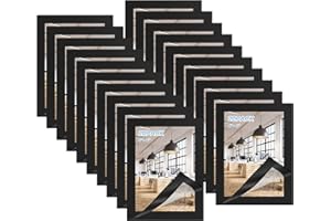 FACULX 20 Pack Magnetic Sign Holder 4 x 6 inches, A6 Self-Adhesive Magnetic Picture Frame, Adhesive Frames for Wall Window Sign Holder, Display Frame for Home Office
