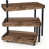 Serving Tray for Party, Cupcake Stand 3 Tiered Tray Stand Rotating Tiered Serving Tray Dessert Table Display Set Reusable Tiered Serving Platters for Cupcake, Veggie Fruit, Cookies, Dessert