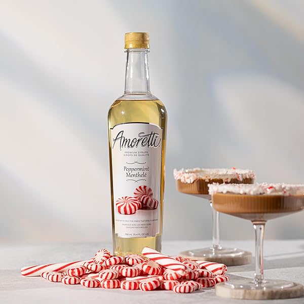 AMORETTI PREMIUM SYRUP, PEPPERMINT, 25.4 OUNCE