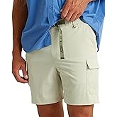HUK Mens Creekbed Cargo Short, 7" Performance Fishing Cargo Shorts
