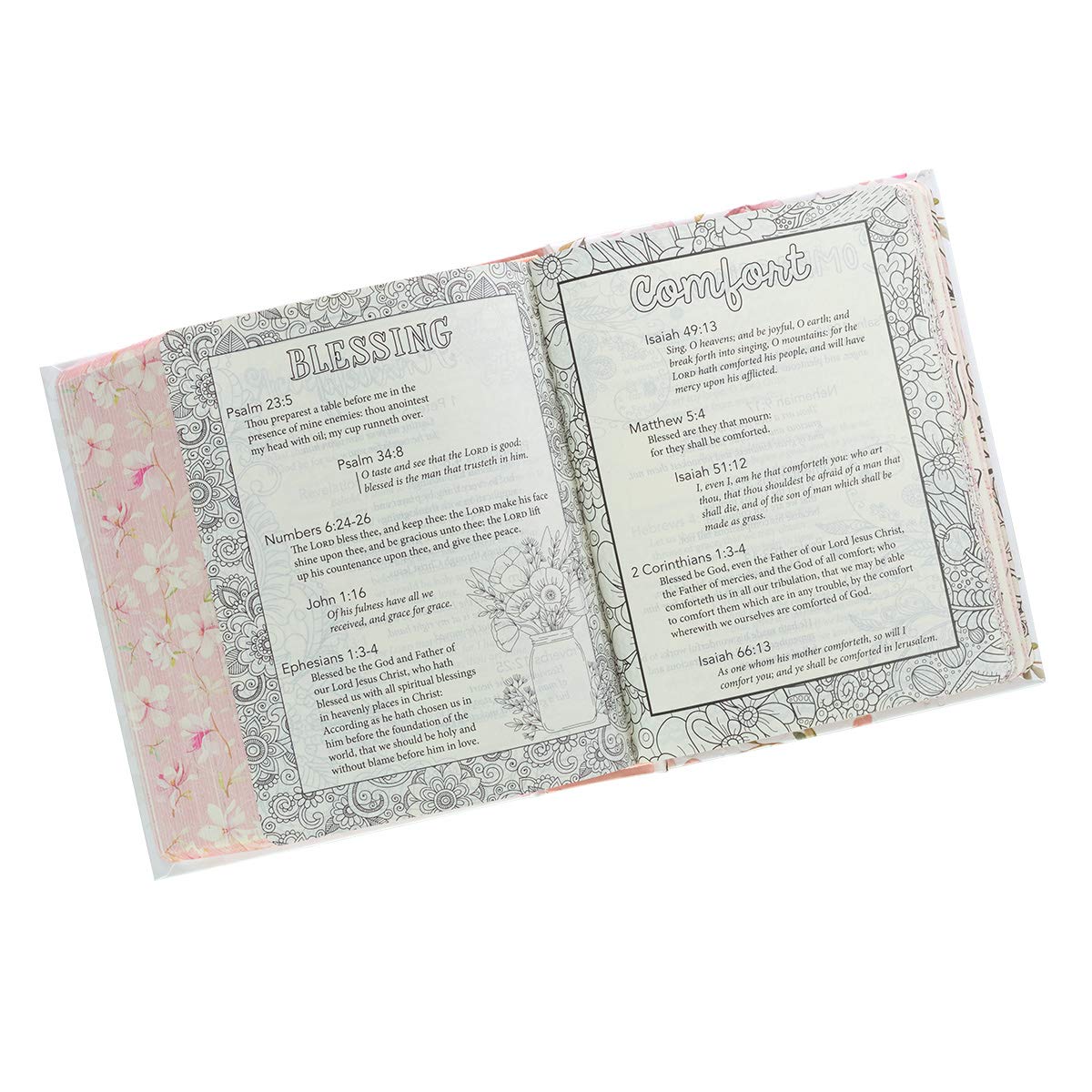 KJV Holy Bible, My Promise Bible, Hardcover w/Bible Tabs, Coloring Stickers, Ribbon Markers, King James Version, White/Pink Floral Wreath (KJV Promise Editions) KJV Holy Bible, My Promise Bible, Hardcover w/Bible Tabs, Coloring Stickers, Ribbon Markers, King James Version, White/Pink Floral Wreath (KJV Promise Editions) Hardcover