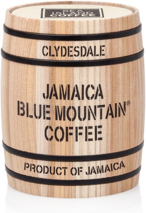 Jamaica Blue Mountain, Gift Mini Barrel, Cafetiere Grind Coffee (250g)