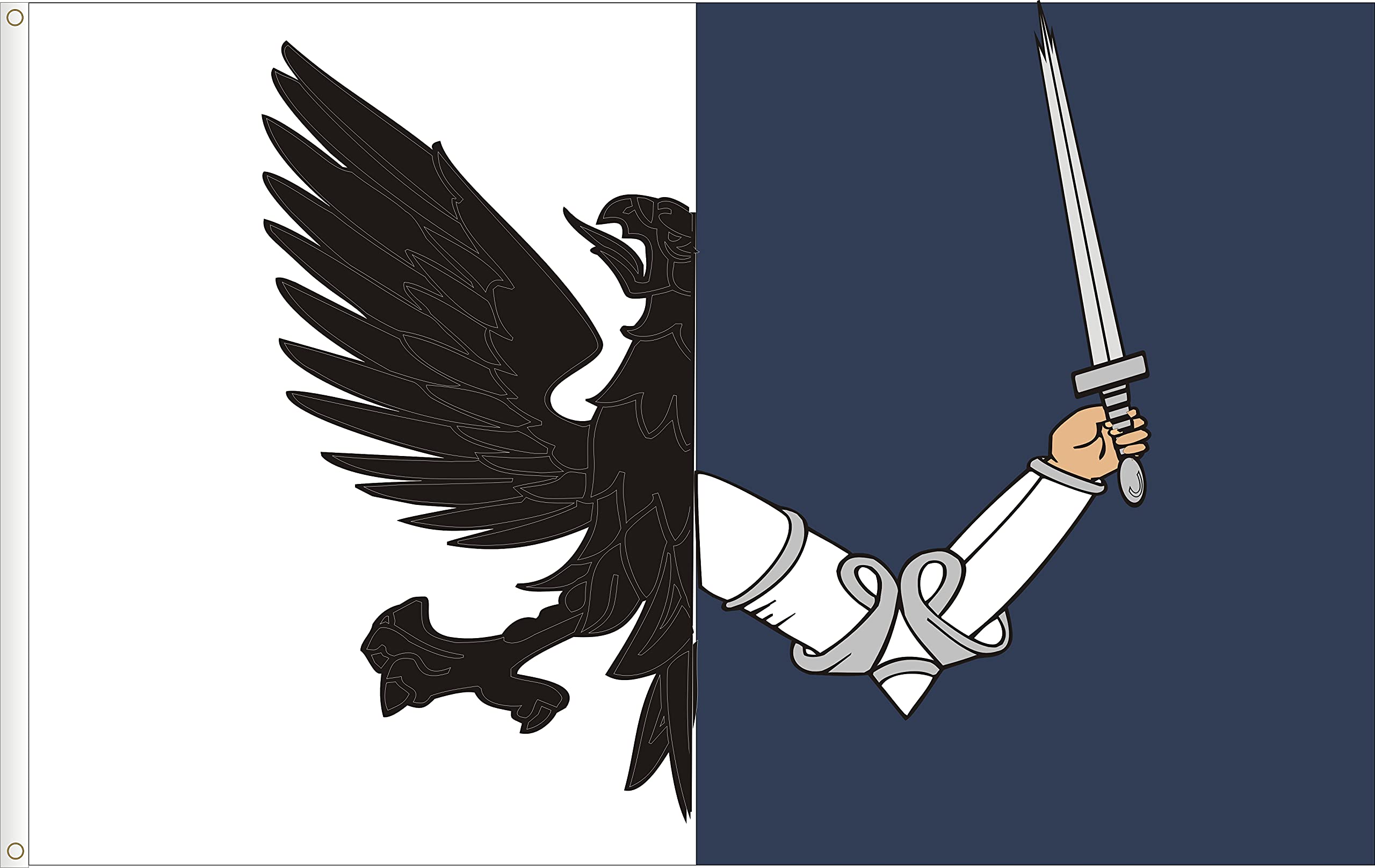 IRELAND. CONNACHT PROVINCE FLAG. PREMIUM 100D SATIN FLAG. LARGE SIZE 3X5´