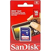 SanDisk Flash 16 GB SDHC Flash Memory Card SDSDB-016G (Label May Change)