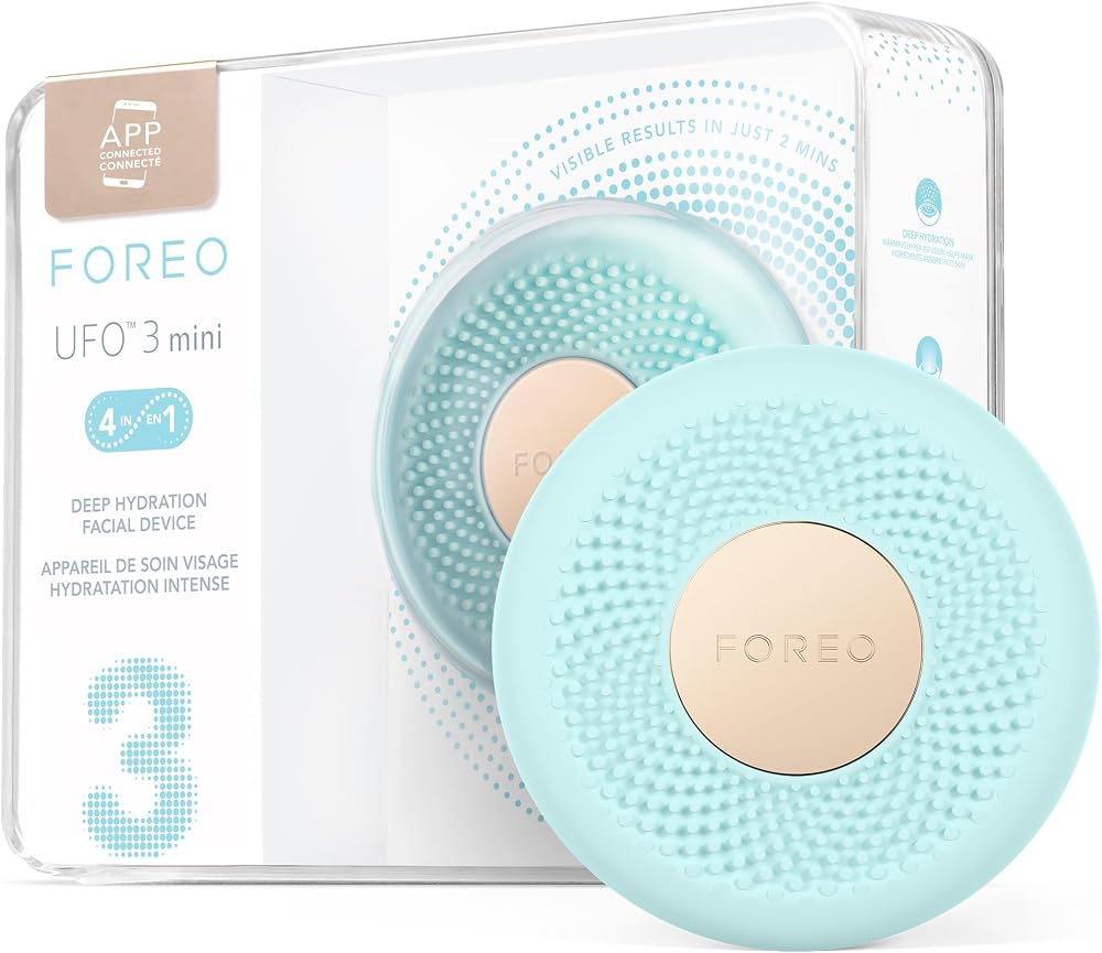 FOREO UFO 3 mini 4-in-1 Face Mask Skincare Device Arctic Blue - LED Thermo