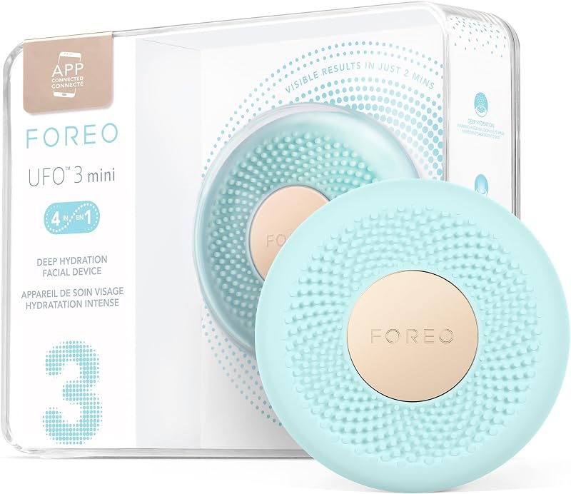 FOREO UFO 3 mini 4-in-1 Face Mask Skincare Device Arctic Blue - LED Thermo