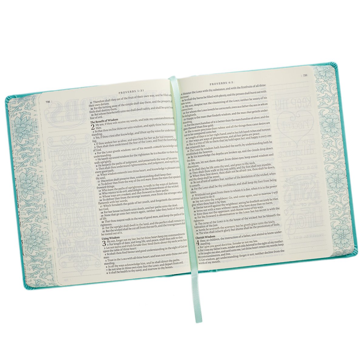 KJV Holy Bible, My Creative Bible, Faux Leather Hardcover - Ribbon Marker, King James Version, Teal w/Elastic Closure (KJV Creative Editions)