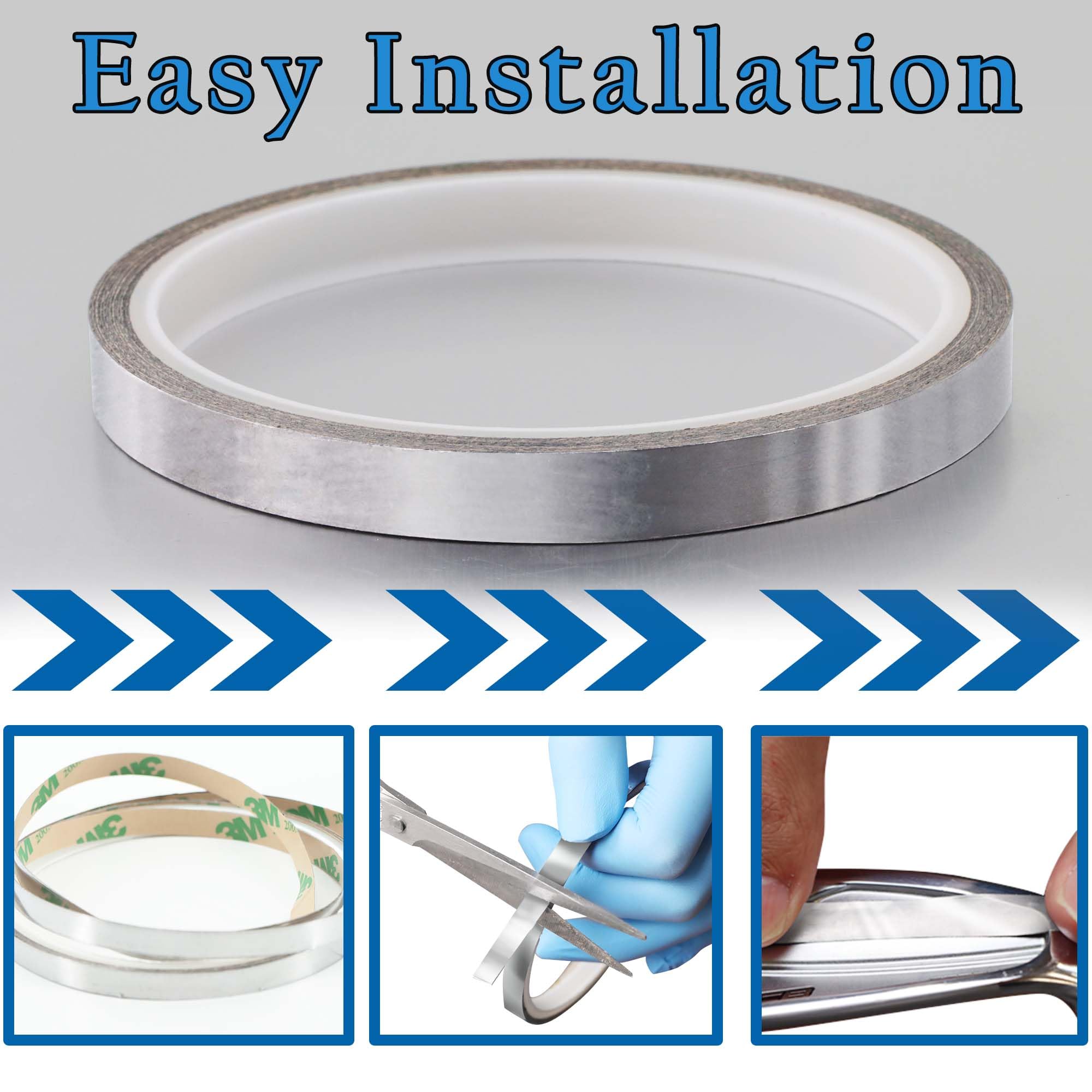 1/4 x 197 inch Adhesive Lead Tape for Tennis Racket Pickleball Paddle Golf Club Adjust Weight 0.2 Gram/Inch Excellent Adhesive Weight Lead