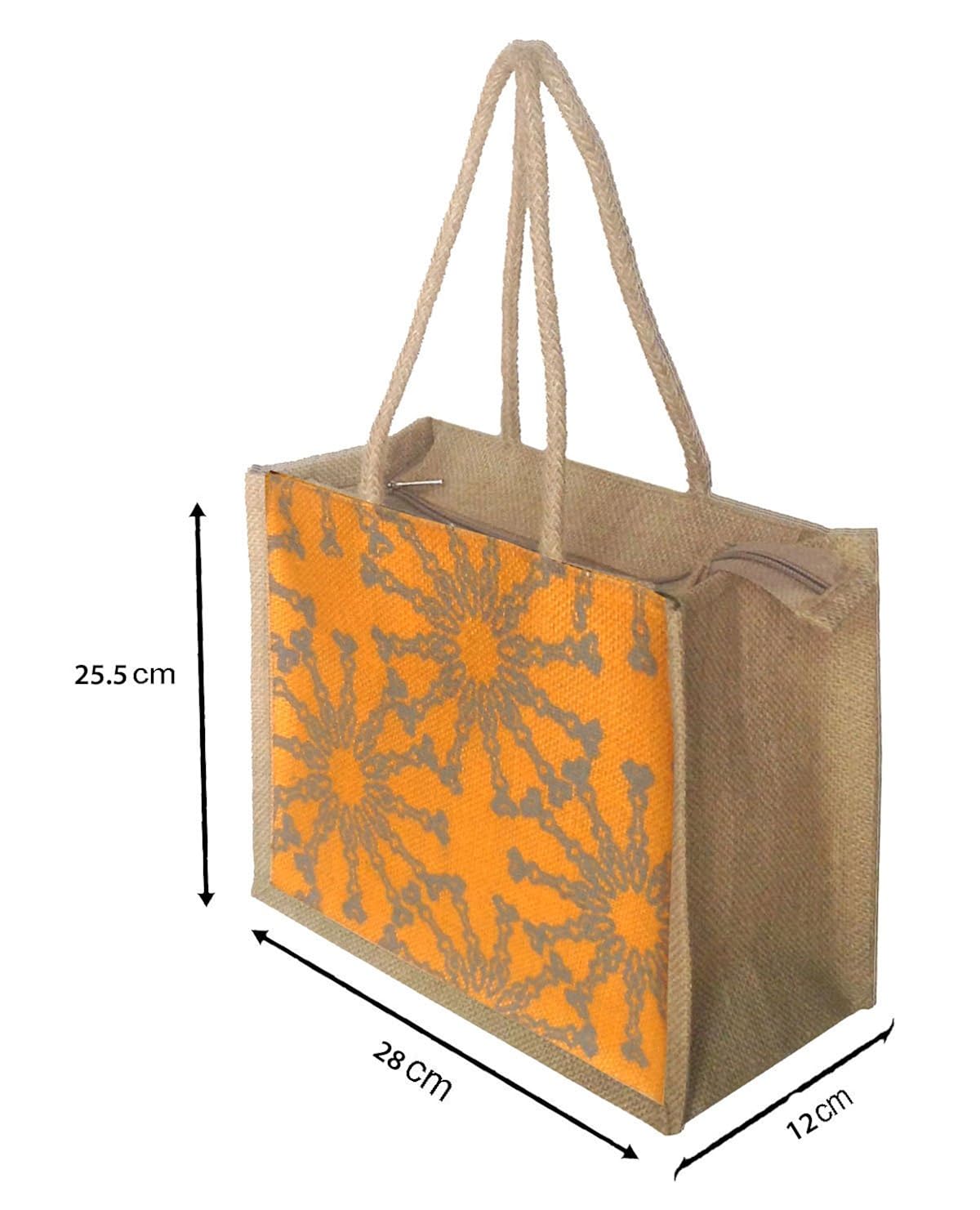 foonty daily use women jute lunch bags(combo of 2,multicolour,5008)