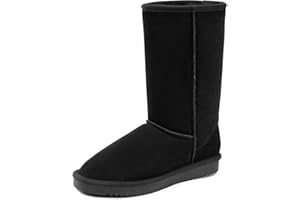 DREAM PAIRS Women's High-top Winter Snow Boots Faux Fur Lining Pull on Warm Comfortable Outdoor Booties Shoes for Women FuzzyClassic