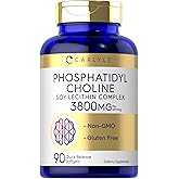 Carlyle Phosphatidyl Choline Supplement | 3,800mg | 90 Quick Release Softgels | Non-GMO & Gluten Free