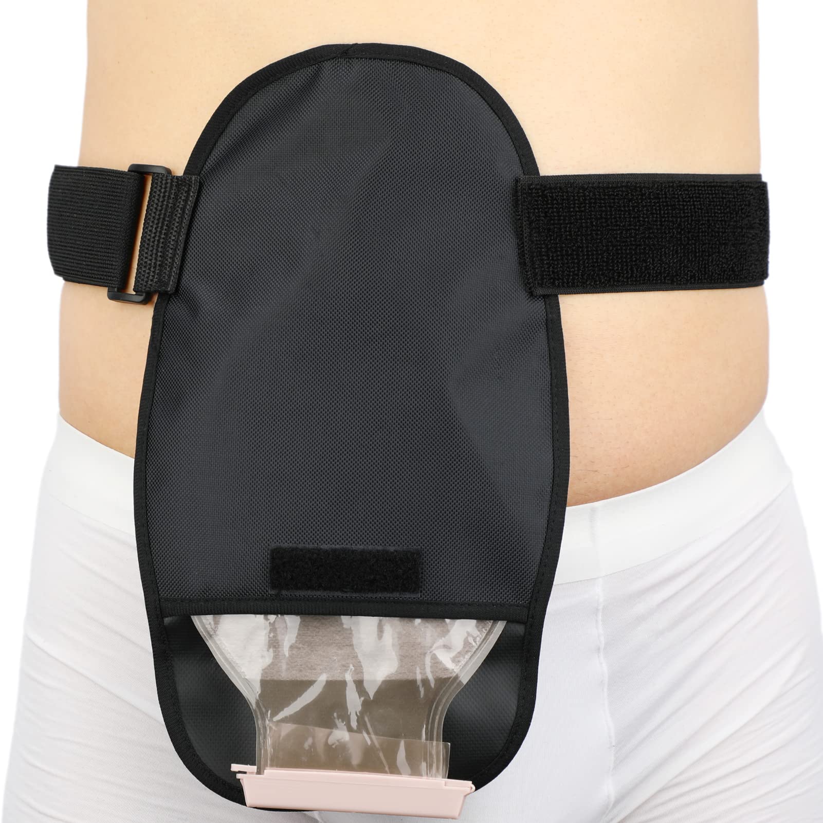 Photo 1 of Waterproof Ostomy Bag Cover Belt Adjustable Washable Colostomy Bag Covers Protector Reusable Stoma Urostomy Ileostomy Pouch Supplies Leak-proof Odour Masking Noise Reduction for Patients Women Men
