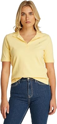 Polo Manches Courtes Femme 1985 Pique Regular Fit, Jaune (Citronella), S