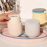 BOOWAN Nicole 9oz Round Candle Vessel Silicone Mold with Lid view 3