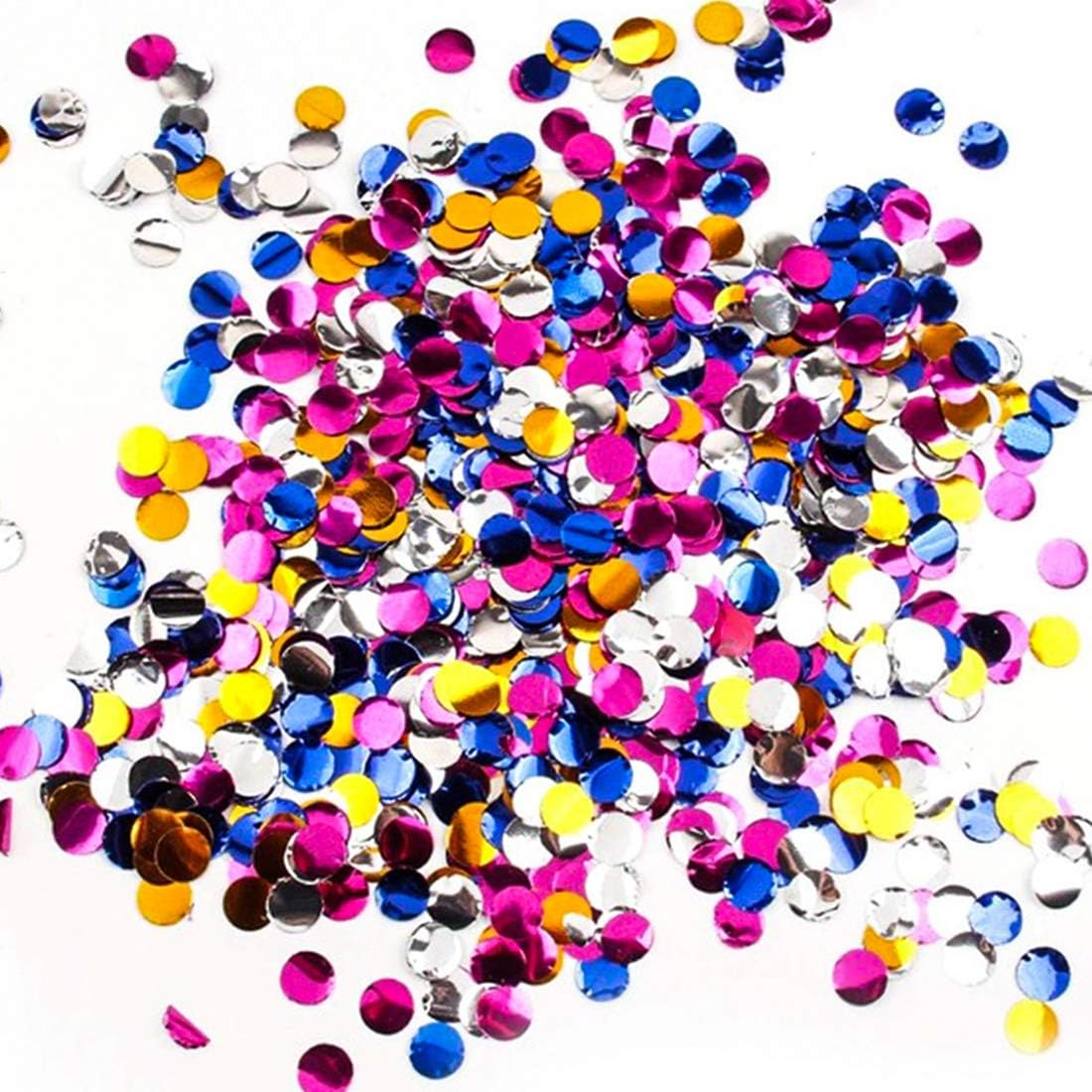 CDJX Confetti,50g Metallic Round Tissue Confetti,Colorful Glitter
