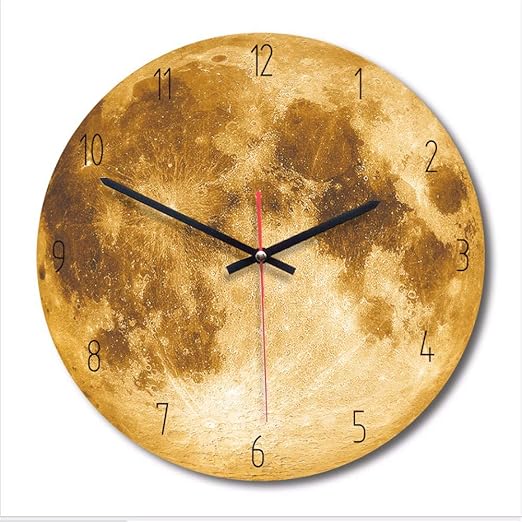 Lllyzz Modelos De Explosion Hogar Luna Planeta Reloj De Pared