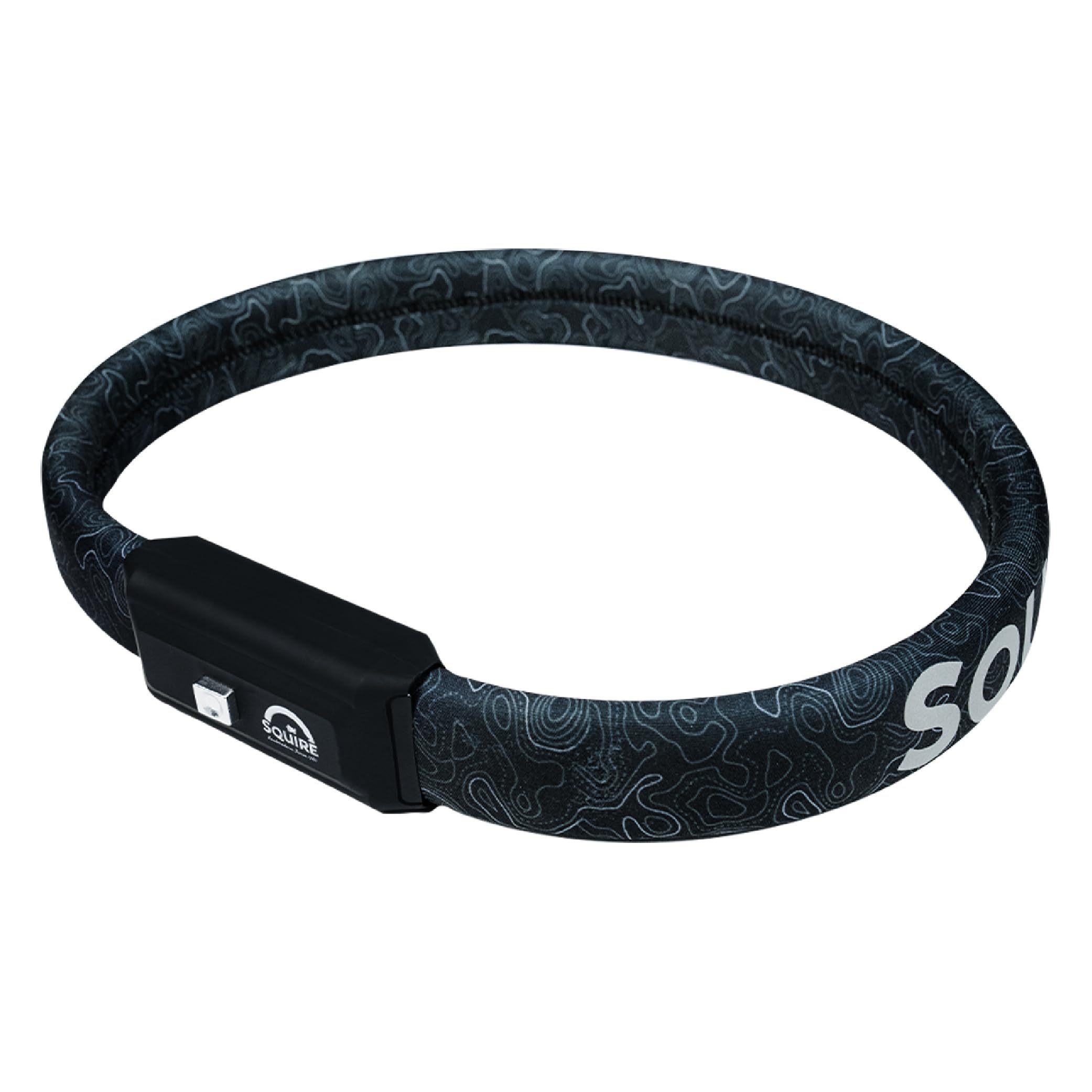 Squire Bike Locks STRAPLOK™ 35/850 Black: Tough and Lightweight Wearable Bike Lock with Multiple High Tensile Steel Cores, 850mm Length, 2 Keys Included