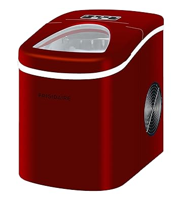Frigidaire EFIC108-RED Compact Ice Maker 26 lbs