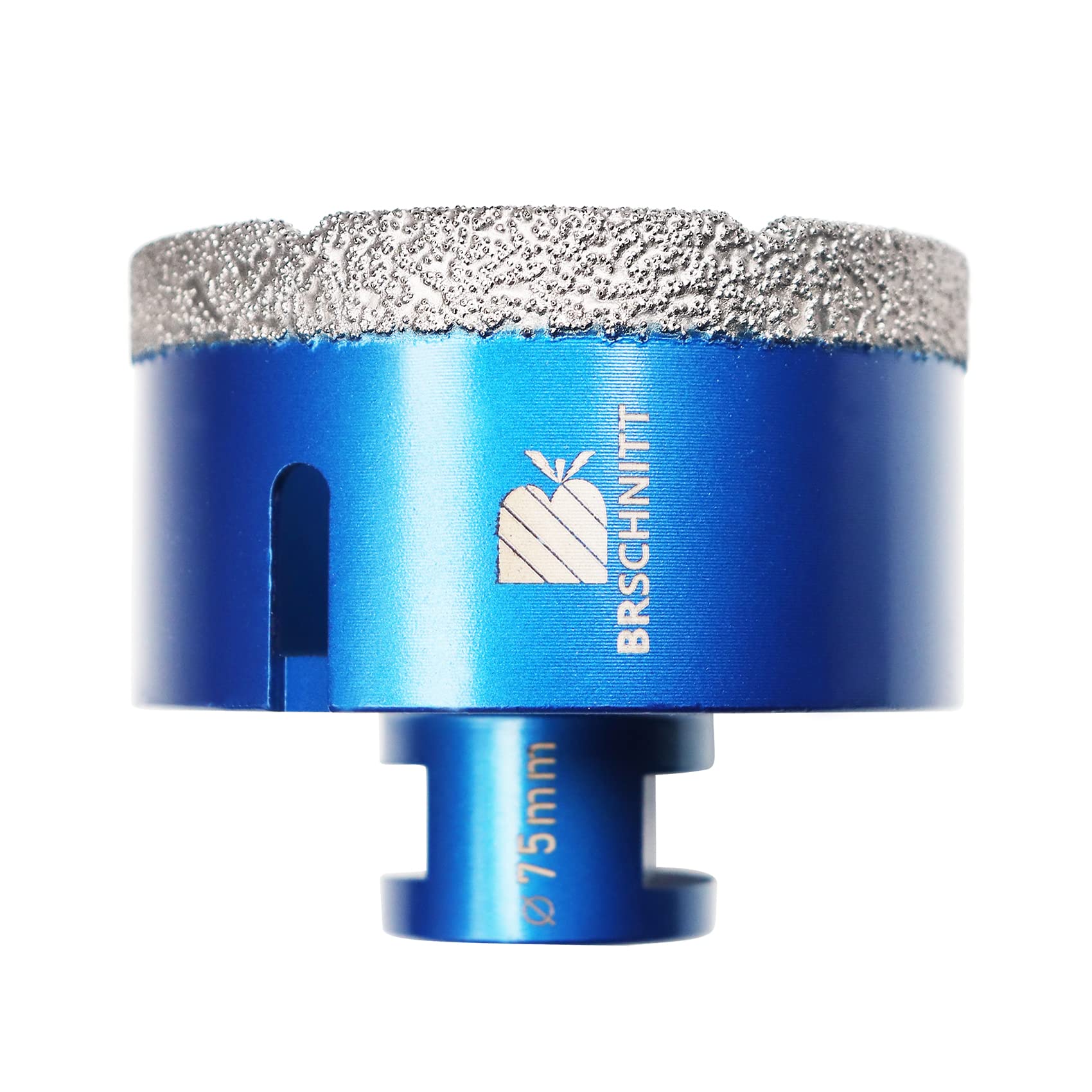 Diamond Drill Bit 75mm,BRSCHNITT 1pc M14 Vacuum Brazed Diamond Tip Drill Bit for Tile Porcelain Stoneware Ceramic Marble Granite Drilling,Suitable For Angle Grinders — image 1