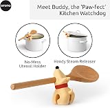 OTOTO Buddy Dog Kitchen Spoon Holder - Silicone Ladle Rest view 3