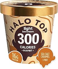 Halo Top Creamery, Sea Salt Caramel, 16 oz (Frozen)