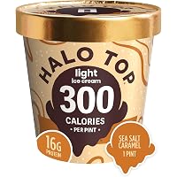 Amazon.com: Halo Top Creamery, Sea Salt Caramel, 16 oz (Frozen ...