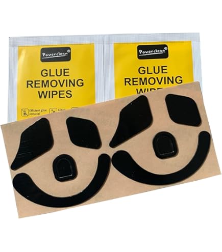 ECSiNG Lot De 2 Patins De Souris Compatibles Avec Razer Naga Pro Épaisseur 0 ,6 Mm Patins De Souris PTFE Patins De Rechange Noir