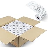TK Thermal King, (50 Rolls) 2 1/4" 50' feet White Paper Cash Register POS Receipt, Fits All Credit Card Terminal Great For Cashier Receipt Small Business Premium Quality