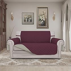 Easy-Going Reversible Loveseat Couch Cover for 2