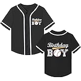 Kids Baseball Jersey Birthday Boy Shirt Baseball Theme Birthday Outfit Personalized Sport Top 6 Months-14 Years