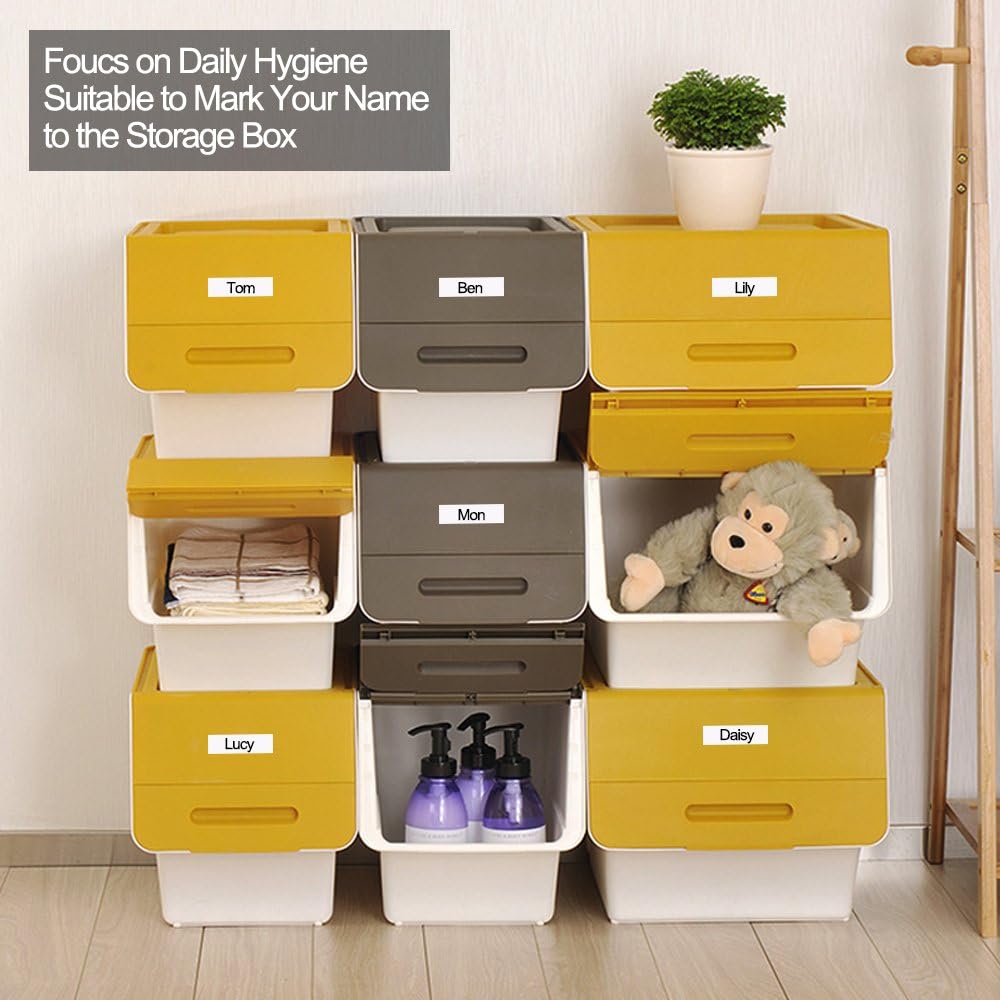 Wonfoucs Compatible Label Tape Replacement for DYMO LetraTag Labeling Refills Self-Adhesive Paper Tape for DYMO LetraTag Label Makers, Black Print on White, 1/2 Inch x 13 feet, 12mm x 4m, 3 Pack: Office Products