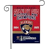 Greater Distance NHL Hockey Florida Panthers Back To Back Stanley Cup Champions 2025 13" x 18" Double Sided Garden Flag