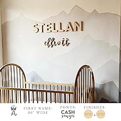 Custom Wood Name Sign for Nursery or Kids