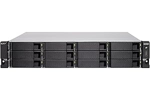 QNAP 18-Bay Rackmount NAS - Intel Xeon D-1622 Processor, 32GB DDR4 ECC RAM, 10GbE-Ready, ZFS Storage for Virtualization & Dat
