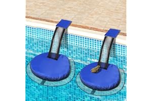 2 Packs Animal Rescue Escape Ramps for Swimming Pool Frog Floating Ramp Rescues Toads Lizards Ducks Snakes Squirrel Chipmunk 