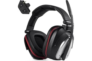 HUHD Wireless Gaming Headset for Xbox One, Xbox Series X/S,Wireless Gaming Headphones xbox One S/X Deep with Noise-Cancelling Microphone, Bass and Rotating Metal Ear Cups