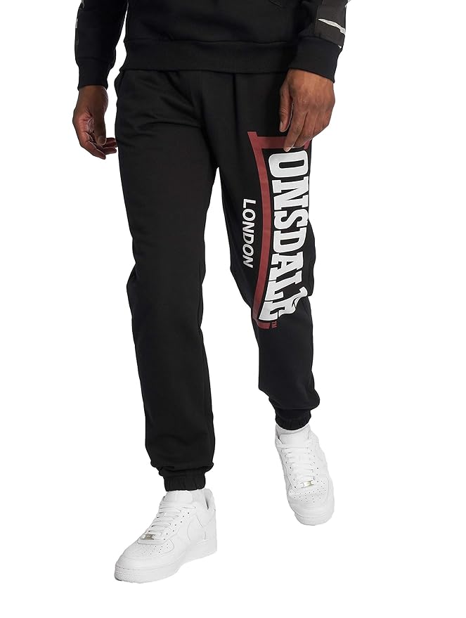 Lonsdale Men Reg. Fit Jogging Pants STOCKENCHURCH - Black Größe XL