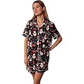 Flori Aura Christmas Pajamas Shorts Silk Pjs Women Satin Pajama Cute Print Tee and Shorts Gift Sleepwear 2 Pieces Loungewear