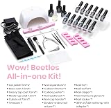 Beetles Gel Polish Starter Kit 12 Spring Pastels with Lamp Base Top Coat view 2