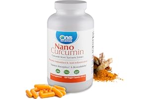 One Planet Nutrition Nano Curcumin 250 mg Veggie Capsules (120 Servings), Turmeric Extract, Nano for High Absorption, Supports Anti-Inflammatory & Immune Health, Non-GMO, Vegan, Gluten-Free.