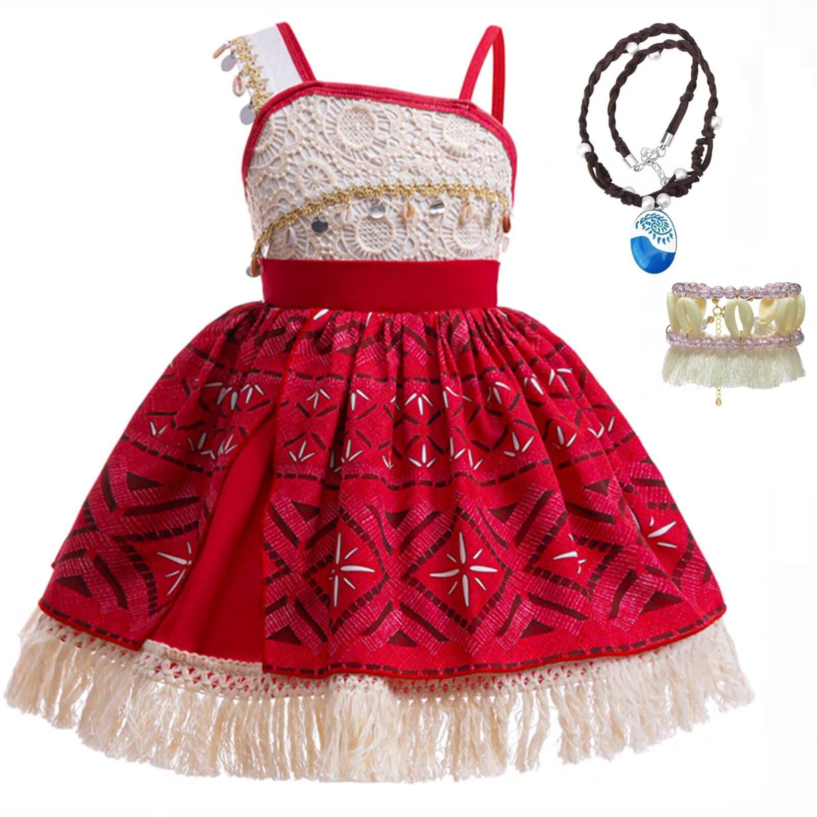 Photo 1 of ***SEE NOTES****Lgandpg Princess Adventure Costume for Little Girls Classic Outfit Party Dress Up Red