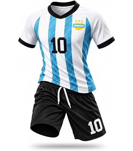 Amazon.com : Licensed Lionel Messi #10 Argentina Soccer Shirt