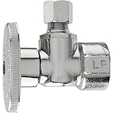 Plumb Pak 1/2 FIP x 1/4 Compression Brass Angle Valve