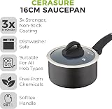 Tower Cerasure 16 cm Saucepan Non-Stick Ceramic Graphite Induction view 2